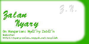 zalan nyary business card